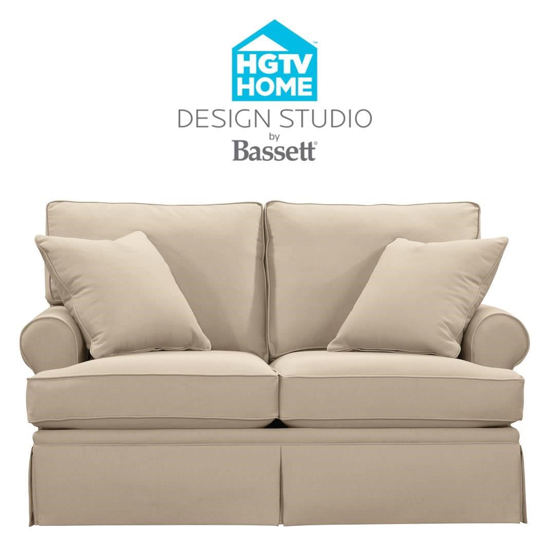 Bassett HGTV Home Design Studio 4000-42 Customizable Loveseat | Great